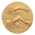 1" Stamped Medallion Insert (Male Swimmer)